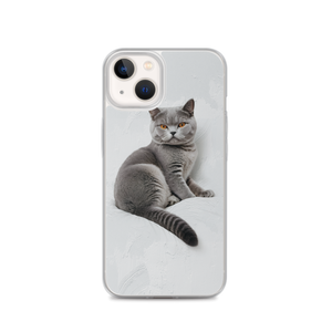 Relaxing British Shorthair Cat iPhone Case