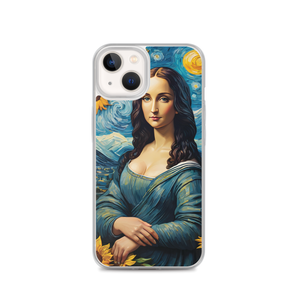 Monalisa Painting in Van Gogh Style iPhone Case