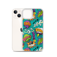 Comic Text Pattern iPhone Case