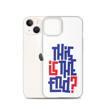 IS/THIS IS THE END? Navy Red iPhone Phone Case