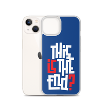 IS/THIS IS THE END? Navy Blue Reverse iPhone Phone Case