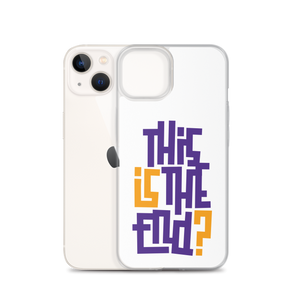 IS/THIS IS THE END? Purple Yellow iPhone Phone Case