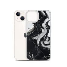 Black and White Fluid iPhone® Phone Case