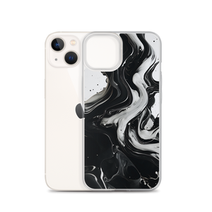 Black and White Fluid iPhone® Phone Case