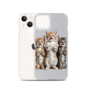 Funny Tripple Cats iPhone Case