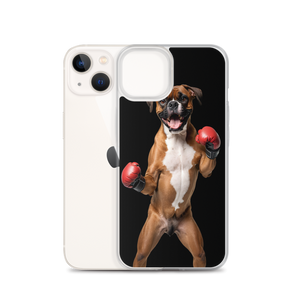 Boxer Boxing Black iPhone Case