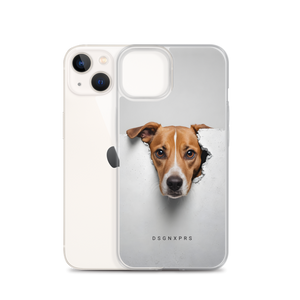 Funny Sad Dog Peep iPhone Case