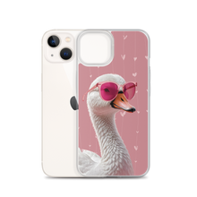 Cute Pink Swan iPhone Case