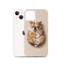 Cute Baby Cat and Dog Sleep iPhone Case