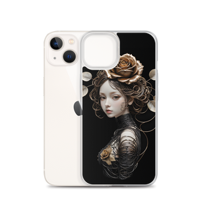 Lady Rose Copper Wire Art iPhone Case