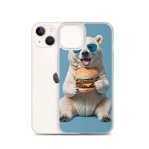 Polar Bear and Burger iPhone Case