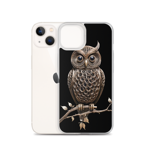 Owl Copper Art iPhone Case