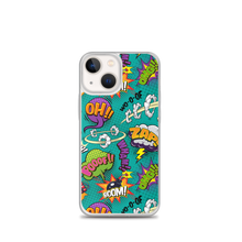 Comic Text Pattern iPhone Case