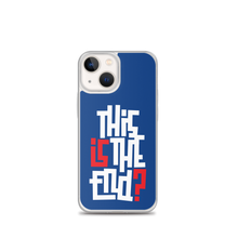 IS/THIS IS THE END? Navy Blue Reverse iPhone Phone Case