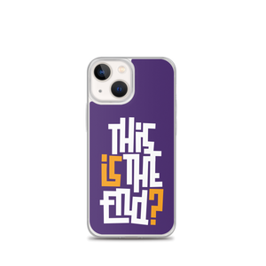 IS/THIS IS THE END? Purple Yellow Reverse iPhone Phone Case