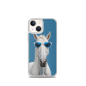 Cool Blue Horse iPhone Case