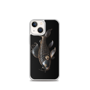 Minimalism Copperplate Art Fish iPhone Case