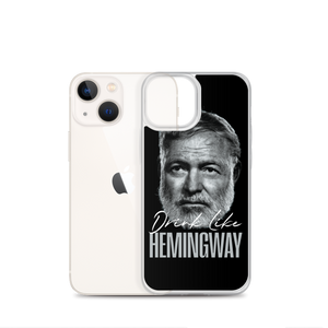 Drink Like Hemingway Portrait Clear Case for iPhone®