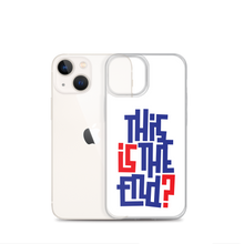 IS/THIS IS THE END? Navy Red iPhone Phone Case