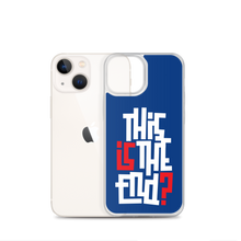 IS/THIS IS THE END? Navy Blue Reverse iPhone Phone Case