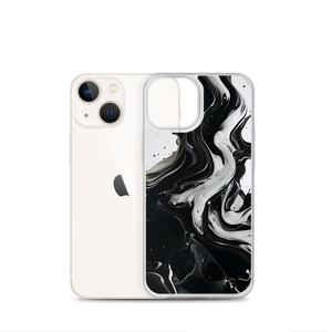 Black and White Fluid iPhone® Phone Case