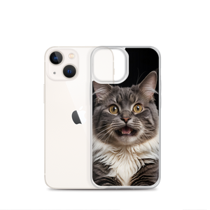 Shocked Cat Face iPhone Case