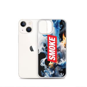 Blue Smoke Fire iPhone Case