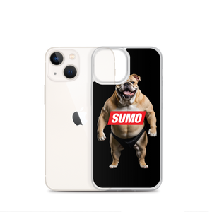 Sumo Bulldog Black iPhone Case