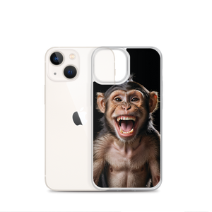 Happy Monkey Black iPhone Case