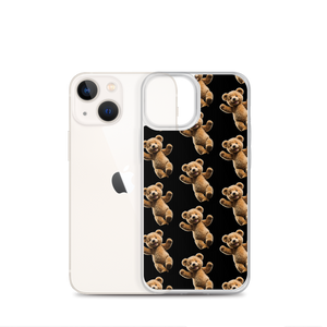 Happy Teddy Bear Pattern iPhone Case