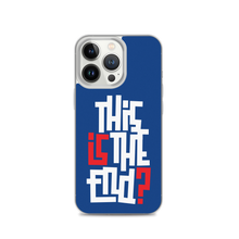 IS/THIS IS THE END? Navy Blue Reverse iPhone Phone Case