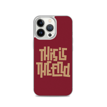 THIS IS THE END? Burgundy iPhone Phone Case