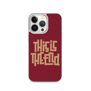 THIS IS THE END? Burgundy iPhone Phone Case