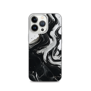 Black and White Fluid iPhone® Phone Case