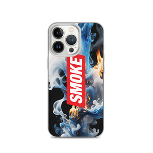 Blue Smoke Fire iPhone Case