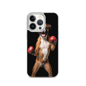 Boxer Boxing Black iPhone Case