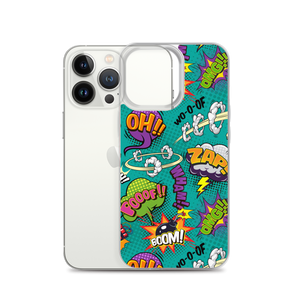 Comic Text Pattern iPhone Case