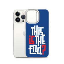 IS/THIS IS THE END? Navy Blue Reverse iPhone Phone Case