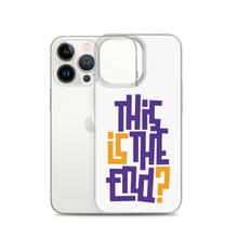 IS/THIS IS THE END? Purple Yellow iPhone Phone Case