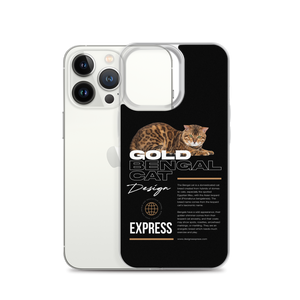 Gold Bengal Cat iPhone Case