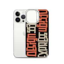 Design Express Typography iPhone Case