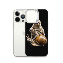 Sloth Riding A Snail iPhone Case