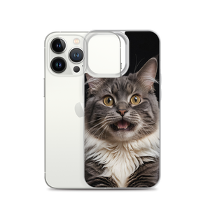 Shocked Cat Face iPhone Case