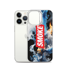 Blue Smoke Fire iPhone Case