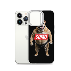 Sumo Bulldog Black iPhone Case