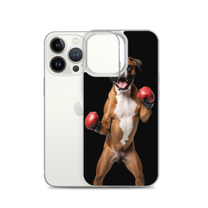 Boxer Boxing Black iPhone Case