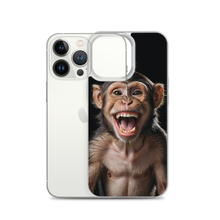 Happy Monkey Black iPhone Case