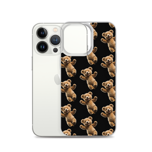 Happy Teddy Bear Pattern iPhone Case