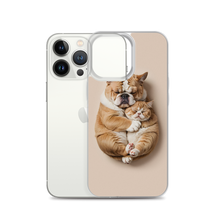 Cute Baby Cat and Dog Sleep iPhone Case