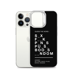 Guess The Word (Funny) iPhone Case